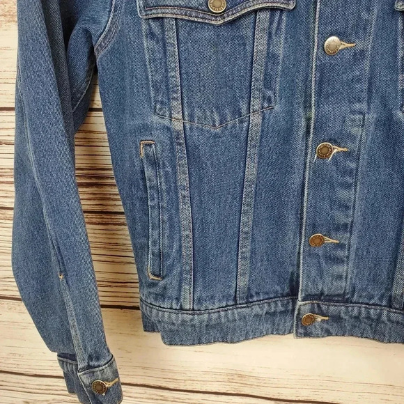 Wrangler Hero Men's Small Vintage Denim Jean Trucker Jacket - Picture 7 of 11